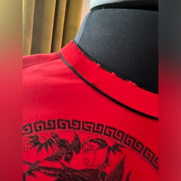 Vintage 1950s era Silk Chinese Wiggle Dress Sz 6-8 - Picture 7 of 10